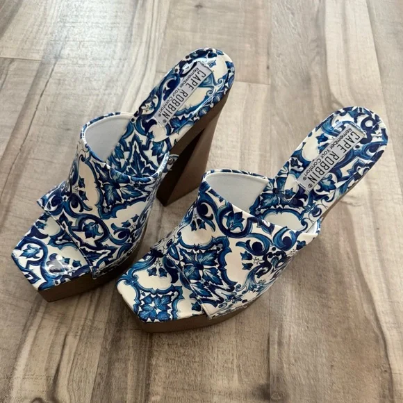 Women’s Moika Platform Sculptured Block Heel Mules - Picture 4 of 7